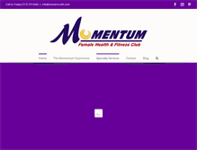 Tablet Screenshot of momentumfit.com